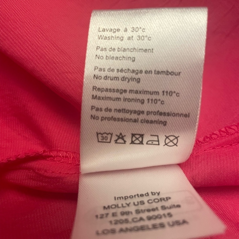 NWT Lili Sidonio by Molly Bracken Mini Dress in Fushia Size M - Picture 8 of 11